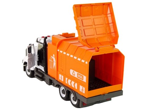 LEAN Toys Śmieciarka do Rozkręcania i Skręcania Akcesoria Pomarańczowa LEAN Toys Śmieciarka do Rozkręcania i Skręcania Akcesoria Pomarańczowa