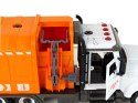 LEAN Toys Śmieciarka do Rozkręcania i Skręcania Akcesoria Pomarańczowa