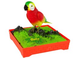 LEAN Toys Śpiewająca Kolorowa Papuga Z Klatką