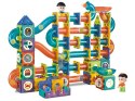 LEAN Toys Świecąca Zjeżdżalnia Dla Kulek Klocki Magnetyczne 252 Elementy