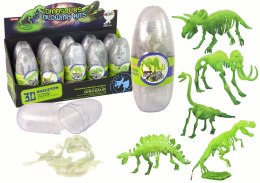 LEAN Toys Świecący W Ciemności Szkielet 3D Dinozaury Mamut w Jajku