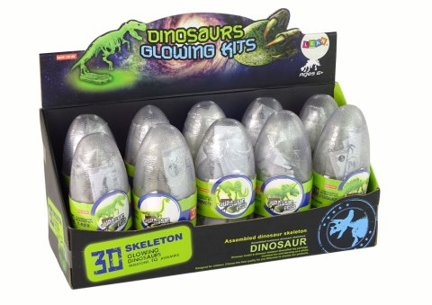 LEAN Toys Świecący W Ciemności Szkielet 3D Dinozaury Mamut w Jajku LEAN Toys Świecący W Ciemności Szkielet 3D Dinozaury Mamut w Jajku