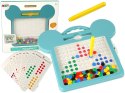 LEAN Toys Tablica Magnetyczna Kształty Obrazki Koraliki Rysik Karty