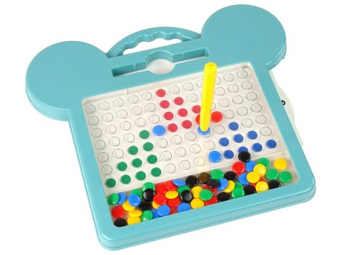 LEAN Toys Tablica Magnetyczna Kształty Obrazki Koraliki Rysik Karty LEAN Toys Tablica Magnetyczna Kształty Obrazki Koraliki Rysik Karty