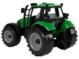 LEAN Toys Traktor Ideal Farm Zielony Czerwony Otwierana Maska