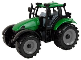 LEAN Toys Traktor Ideal Farm Zielony Czerwony Otwierana Maska