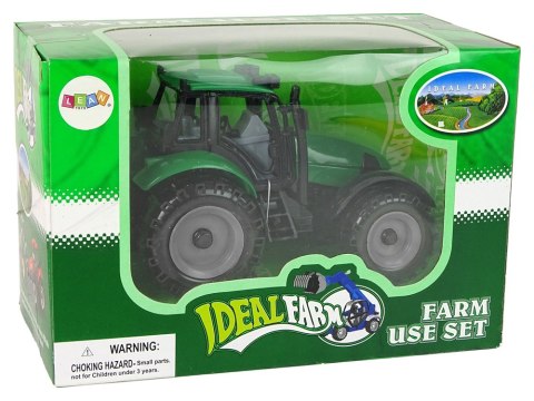 LEAN Toys Traktor Ideal Farm Zielony Czerwony Otwierana Maska LEAN Toys Traktor Ideal Farm Zielony Czerwony Otwierana Maska