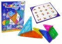LEAN Toys Układanka Tangram 7 Magnetycznych Klocków Puzzle Kolorowe