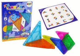 LEAN Toys Układanka Tangram 7 Magnetycznych Klocków Puzzle Kolorowe