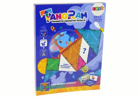 LEAN Toys Układanka Tangram 7 Magnetycznych Klocków Puzzle Kolorowe LEAN Toys Układanka Tangram 7 Magnetycznych Klocków Puzzle Kolorowe
