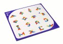 LEAN Toys Układanka Tangram 7 Magnetycznych Klocków Puzzle Kolorowe