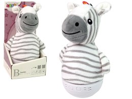 LEAN Toys Wańka Wstańka Zebra Lampka Muzyka