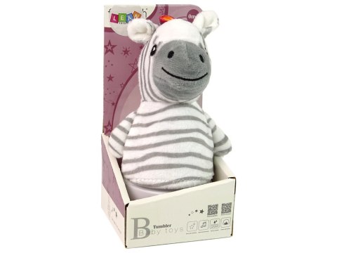 LEAN Toys Wańka Wstańka Zebra Lampka Muzyka LEAN Toys Wańka Wstańka Zebra Lampka Muzyka