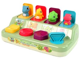 LEAN Toys Zabawka Zręcznościowa Pop-up dla Malucha Zwierzątka Dinozaury