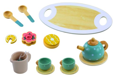 LEAN Toys Zestaw Do Herbaty Kawy Dla Dzieci Drewniany 15 El LEAN Toys Zestaw Do Herbaty Kawy Dla Dzieci Drewniany 15 El