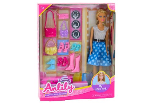 LEAN Toys Zestaw Lalka Anlily Ubrania Akcesoria Dodatki LEAN Toys Zestaw Lalka Anlily Ubrania Akcesoria Dodatki