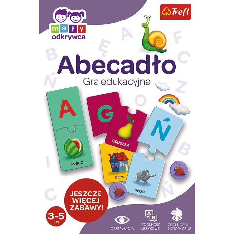Trefl Gry Gra Edukacyjna dla dzieci Abecadło Mały Odkrywca Trefl 01945 Trefl Gry Gra Edukacyjna dla dzieci Abecadło Mały Odkrywca Trefl 01945
