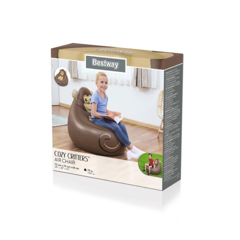Bestway Dmuchany Fotel Małpka 72 x 72 x 64 cm Bestway 75116 Bestway Dmuchany Fotel Małpka 72 x 72 x 64 cm Bestway 75116