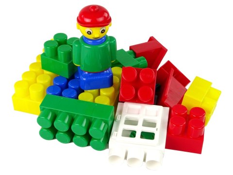 HEMAR Kolorowe Klocki Konstrukcyjne K3 Małe 30 Elementów