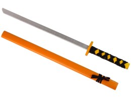 LEAN TOYS Drewniany Miecz Pomarańczowy Rekwizyt Dla Rycerza 73 cm