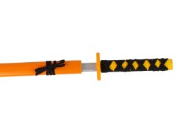 LEAN TOYS Drewniany Miecz Pomarańczowy Rekwizyt Dla Rycerza 73 cm