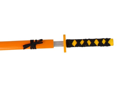 LEAN TOYS Drewniany Miecz Pomarańczowy Rekwizyt Dla Rycerza 73 cm LEAN TOYS Drewniany Miecz Pomarańczowy Rekwizyt Dla Rycerza 73 cm