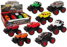 LEAN TOYS Metalowe Auto Terenowe Duże Koła Różne Kolory Bump Up HAT13