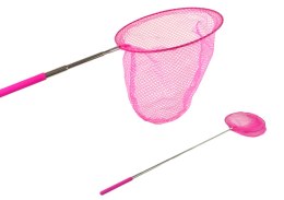 LEAN TOYS Siatka Na Motyle Owady Składana Teleskopowa 85 cm Różowa