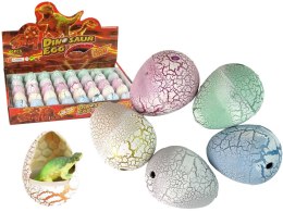 LEAN TOYS Wykluwające się Magiczne Jajko Dinozaura Rosnące 4 cm Białe