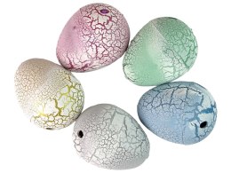 LEAN TOYS Wykluwające się Magiczne Jajko Dinozaura Rosnące 4 cm Białe