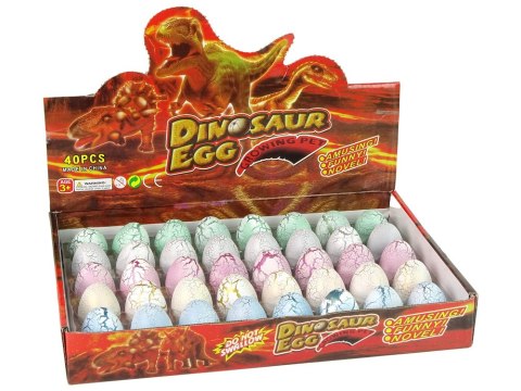 LEAN TOYS Wykluwające się Magiczne Jajko Dinozaura Rosnące 4 cm Białe LEAN TOYS Wykluwające się Magiczne Jajko Dinozaura Rosnące 4 cm Białe