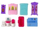 LEAN Toys Domek Dla Lalek Mebelki Akcesoria Figurki Różowy