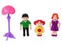 LEAN Toys Domek Dla Lalek Mebelki Akcesoria Figurki Różowy