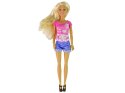 LEAN Toys Lalka Anlily na Różowym Skuterze Blond Włosy Kask