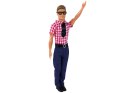 LEAN Toys Lalka Dla Dzieci Mężczyzna Kevin Elegancki Strój Koszula Czerwona