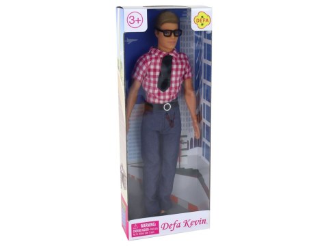 LEAN Toys Lalka Dla Dzieci Mężczyzna Kevin Elegancki Strój Koszula Czerwona LEAN Toys Lalka Dla Dzieci Mężczyzna Kevin Elegancki Strój Koszula Czerwona