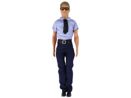 LEAN Toys Lalka Dla Dzieci Mężczyzna Kevin Elegancki Strój Koszula Niebieska