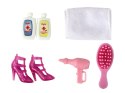 LEAN Toys Lalka Dla Dzieci w Szlafroku Łazienka Akcesoria
