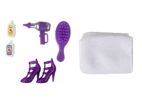 LEAN Toys Lalka Dla Dzieci w Szlafroku Łazienka Akcesoria LEAN Toys Lalka Dla Dzieci w Szlafroku Łazienka Akcesoria