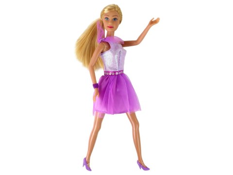 LEAN Toys Lalka Lucy Sukienka Fioletowa Brokat Zestaw Buty LEAN Toys Lalka Lucy Sukienka Fioletowa Brokat Zestaw Buty