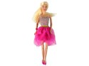 LEAN Toys Lalka Lucy Sukienka Różowa Brokatowa Zestaw Buty