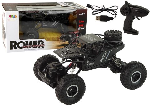 LEAN Toys Pojazd RC Rover 1:16 Auto Czarne Zdalnie Sterowane Na Pilot LEAN Toys Pojazd RC Rover 1:16 Auto Czarne Zdalnie Sterowane Na Pilot