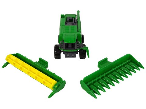 LEAN Toys Pojazd Rolniczy Kombajn Z Przystawką Zielony Żółty LEAN Toys Pojazd Rolniczy Kombajn Z Przystawką Zielony Żółty