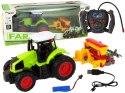 LEAN Toys Pojazd Rolniczy Traktor Z Prasą R/C 1:16 Zielony