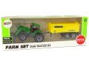 LEAN Toys Pojazd Rolniczy Z Żółtą Przyczepą Zielony Mały