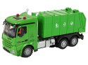 LEAN Toys Śmieciarka Zdalnie Sterowana Zielona Pilot 2,4G Światła Dźwięk
