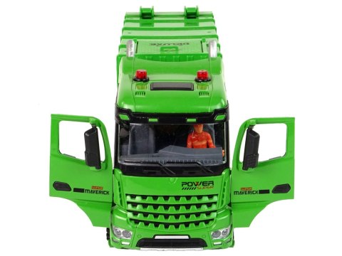 LEAN Toys Śmieciarka Zdalnie Sterowana Zielona Pilot 2,4G Światła Dźwięk LEAN Toys Śmieciarka Zdalnie Sterowana Zielona Pilot 2,4G Światła Dźwięk