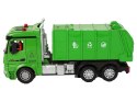 LEAN Toys Śmieciarka Zdalnie Sterowana Zielona Pilot 2,4G Światła Dźwięk