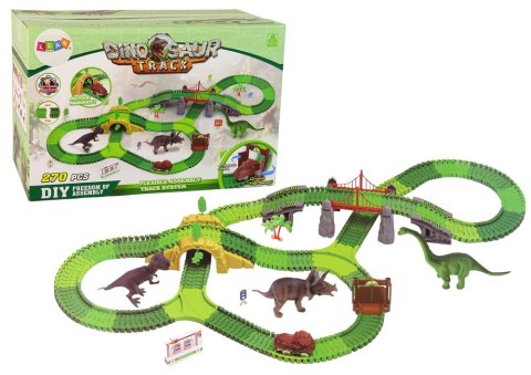 LEAN Toys Tor Dla Dinozaurów 270 Elementów Akcesoria LEAN Toys Tor Dla Dinozaurów 270 Elementów Akcesoria