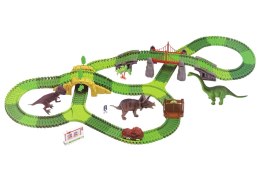 LEAN Toys Tor Dla Dinozaurów 270 Elementów Akcesoria